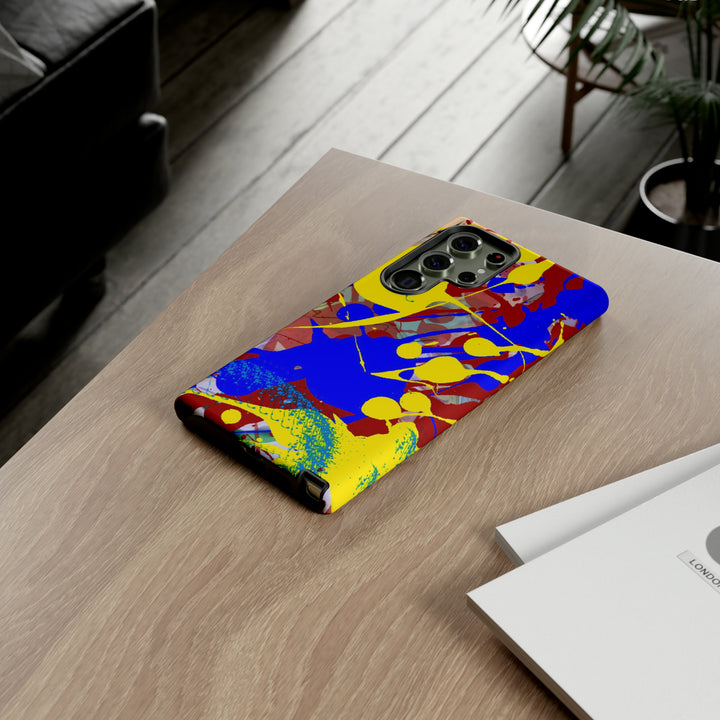 Samsung Galaxy Phone Case | Galaxy S23, S22, S21, S20 | Luxury Case Double Layered | Impact Resistant | Fashionable - Paint Spill 2 - Studio40ParkLane