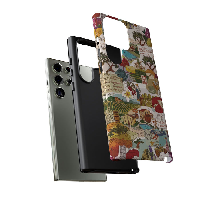 Italy Tuscany Coquette Collage Tough Premium Phone Case - For iPhone 17 Pro Max iPhone 16 Pro iPhone 15 Iphone 14 Plus 13 Pro 12 11 10 XR - Studio40ParkLane