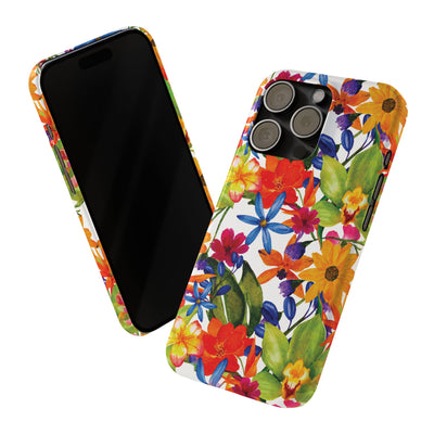 Slim Spring Flowers Gift for Her Cute Phone Cases for Iphone 16 Pro Max | iPhone 15 Case | iPhone 15 Pro Max Case, Iphone 14, 13, 12, 11, 10, 8, 7 - Studio40ParkLane