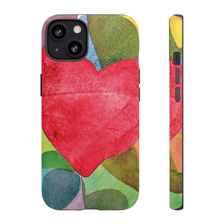 Cute IPhone Case | iPhone 15 Case | iPhone 15 Pro Max Case, Iphone 14 Case, Iphone 14 Pro Max Case IPhone Case for Art Lovers, Red Heart - Studio40ParkLane