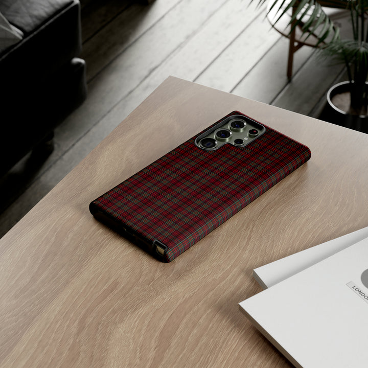 Samsung Galaxy Phone Case | Tough Case double layered | Impact resistant | Galaxy S23, S22, S21, S20 - Matte/Glossy Rose Tartan McDonald - Studio40ParkLane
