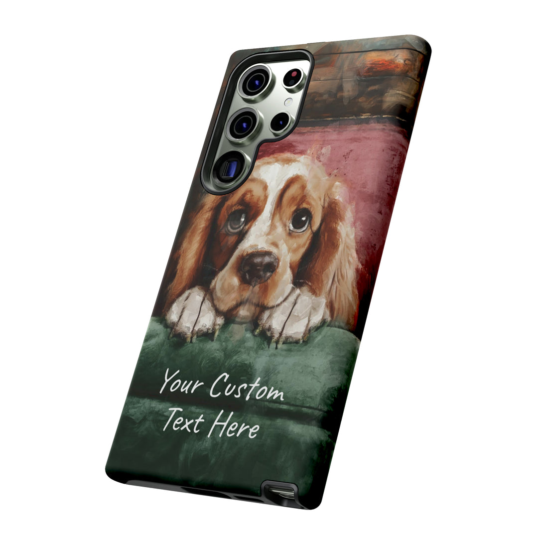 Personalize this Cute Samsung Phone Case | Cocker Spaniel Dog Samsung Phone Case | Galaxy S23, S22, S21, S20 | Customized Samsung Case - Studio40ParkLane