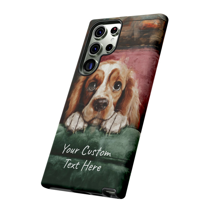 Personalize this Cute Samsung Phone Case | Cocker Spaniel Dog Samsung Phone Case | Galaxy S23, S22, S21, S20 | Customized Samsung Case - Studio40ParkLane