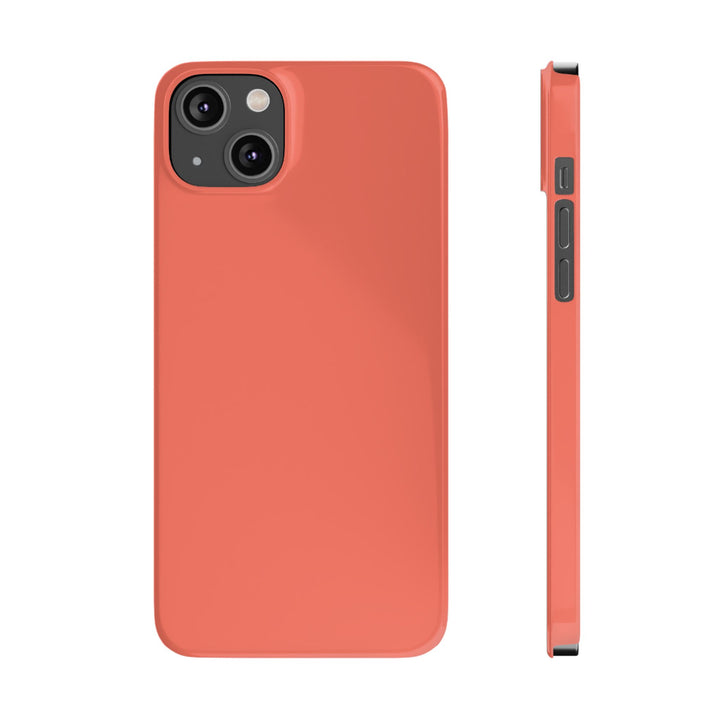 Slim Coral pink Gift for Her Aesthetic Cute Phone Case for Iphone 16 - | iPhone 15 Pro Max Case | iPhone 14 Case 13 12 11 10 9 8 7 - Studio40ParkLane