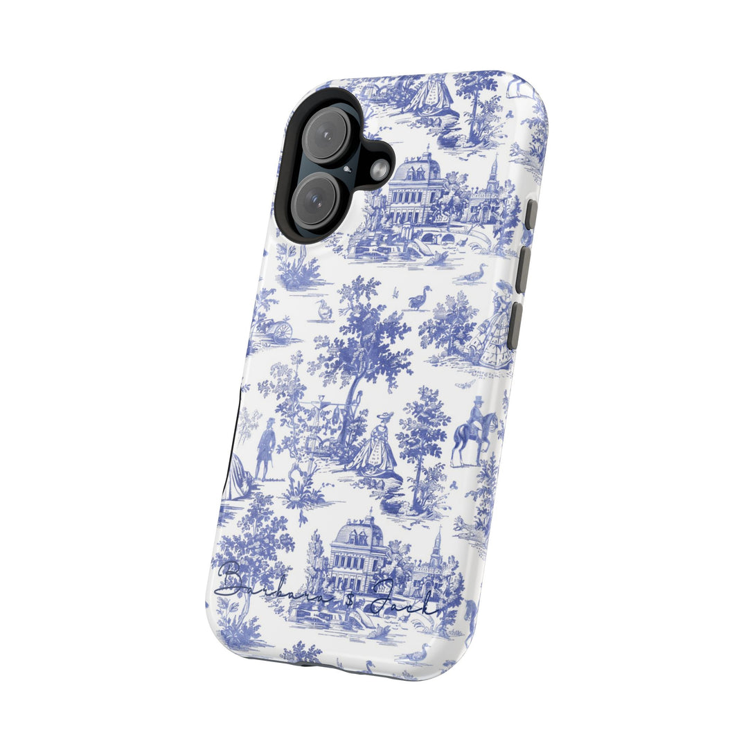 Magsafe French Toile Personalized Initial Custom Gift Cute Phone Cases for Iphone 16 Pro Max | iPhone 15, Pro Max Case, Iphone 14, 13, 12, 11, 10 - Studio40ParkLane