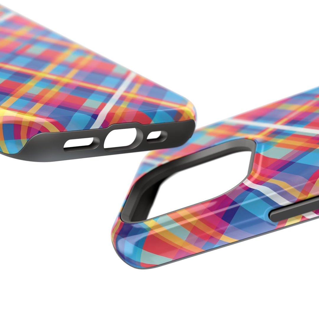 Checkered Plaid Magsafe Gift for Her Cute Phone Case for Iphone, | iPhone 16 | iPhone 15 Pro Max, Iphone 14 Pro Max, 13 12 11 10 9 8 7 - Studio40ParkLane