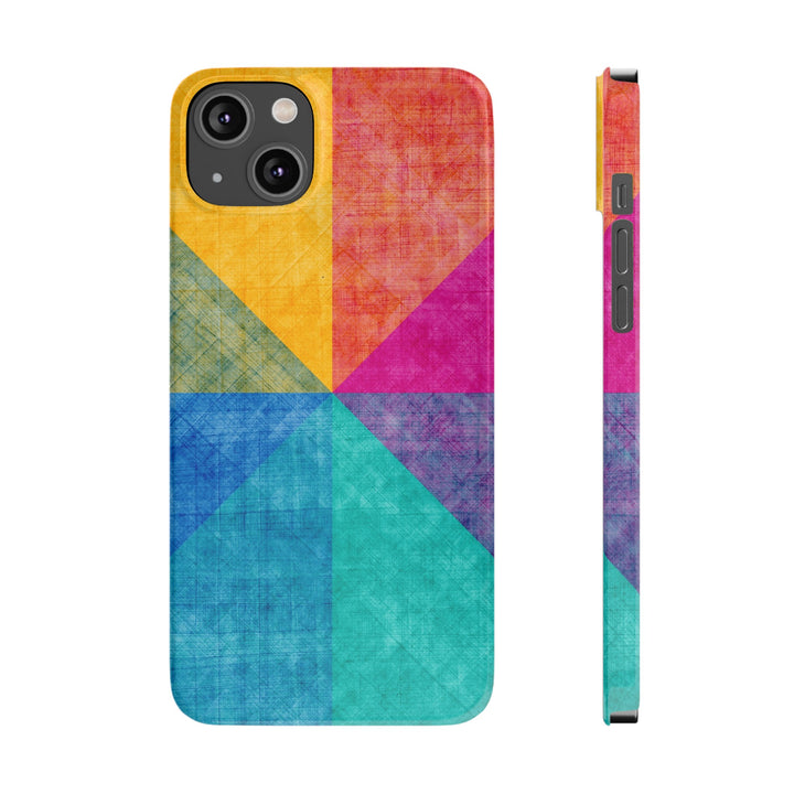 Slim Cute Phone Cases for Iphone | iPhone 15 Case | iPhone 15 Pro Max Case, Iphone 14, Iphone 14 Pro Max, Iphone 13, Abstract Colored Shapes - Studio40ParkLane