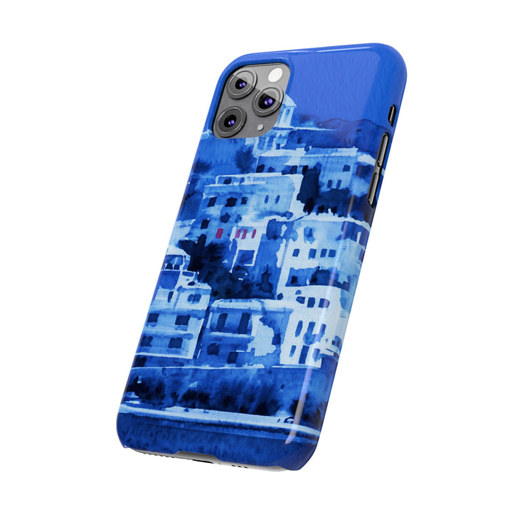Slim Cute Phone Cases for Iphone | iPhone 15 Case | iPhone 15 Pro Max Case, Iphone 14, Iphone 14 Pro Max, Iphone 13, Greek Island Blue - Studio40ParkLane