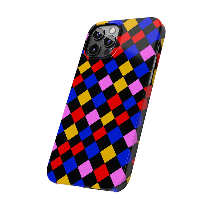 Slim Abstract Colorful Checkerboard Cute Phone Case for Iphone 17 - | iPhone 16 Pro Max Case | iPhone 15 Case Iphone 14 13 12 11 Gift for Her - Studio40ParkLane