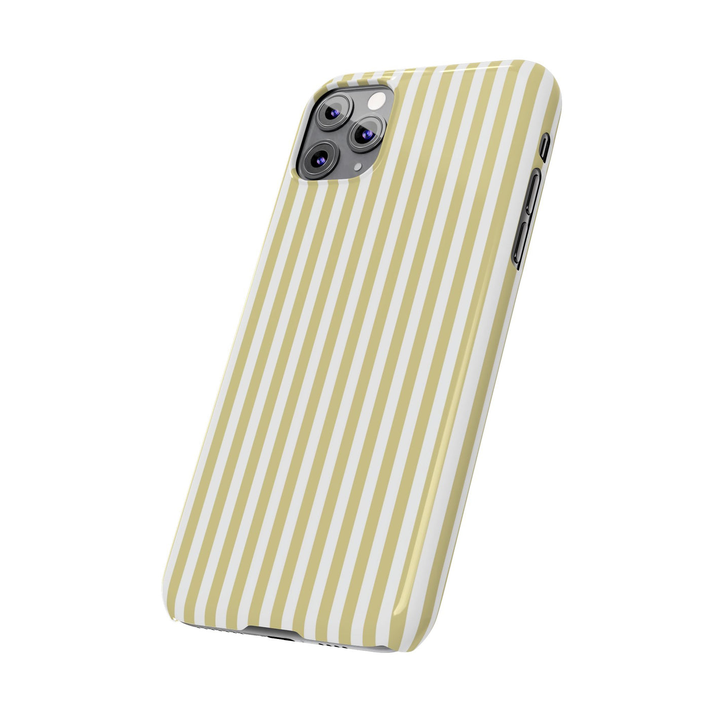 Slim Soft Yellow Striped Cute Phone Case for Iphone 16 - | iPhone 15 Pro Max Case | iPhone 14 Case Iphone 13 12 11 10 9 8 7 XS Gift for Her - Studio40ParkLane