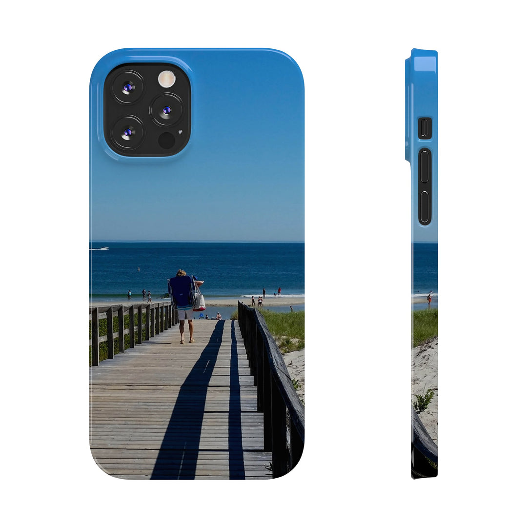 Slim Cute Phone Cases for Iphone - | iPhone 15 Case | iPhone 15 Pro Max Case, Iphone 14 Case, Iphone 14 Pro Max, Iphone 13, Summer Beach Walk - Studio40ParkLane