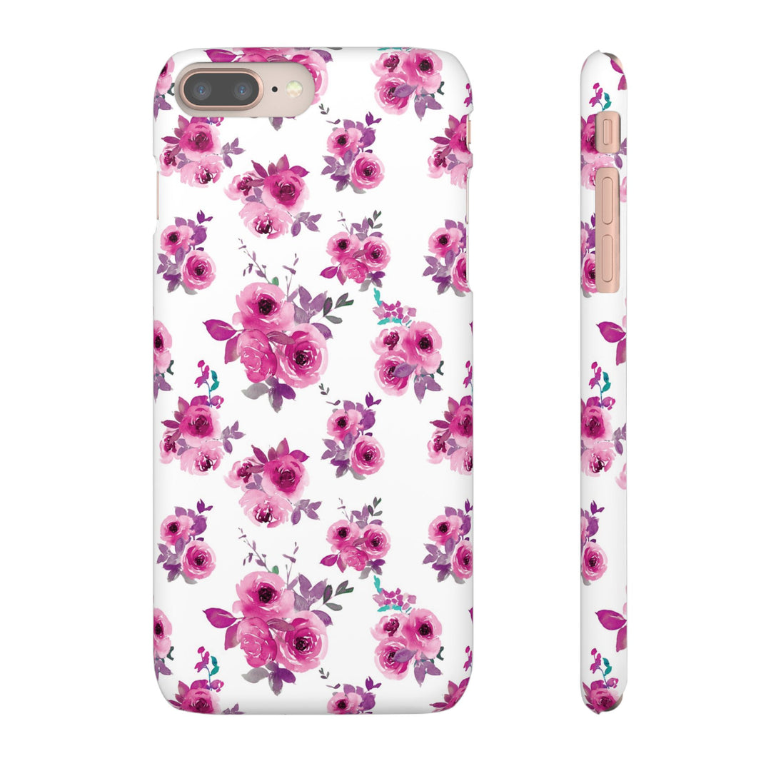 Sleek Snap Flowers Gift for Her Cute Phone Case for iPhone 16 15 14 13 12 11 X Xs Max Xr Pro Plus Samsung Galaxy S24 S23 S22 S21 S20 Ultra