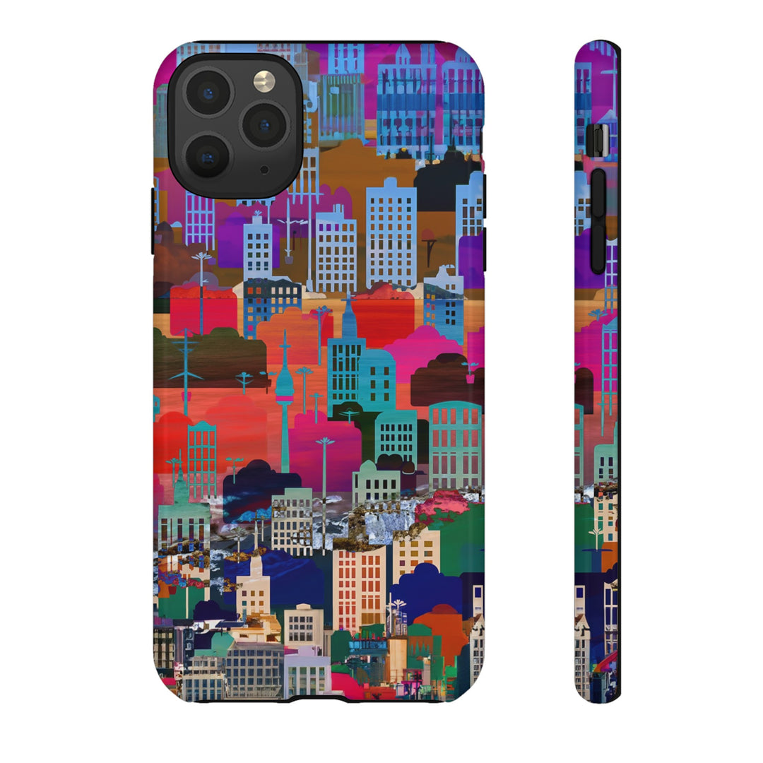 Cute Samsung Case | Cool Iphone Case | Summer City Skyline, Samsung S24, S23, S22, S21, IPhone 15 Case | Iphone 14 Case, Iphone 13 Case - Studio40ParkLane