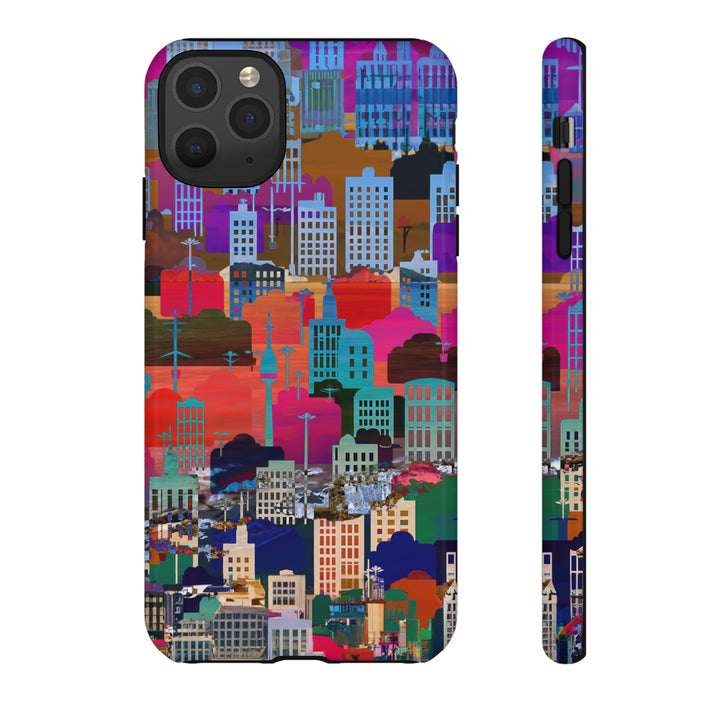 Cute Samsung Case | Cool Iphone Case | Summer City Skyline, Samsung S24, S23, S22, S21, IPhone 15 Case | Iphone 14 Case, Iphone 13 Case - Studio40ParkLane
