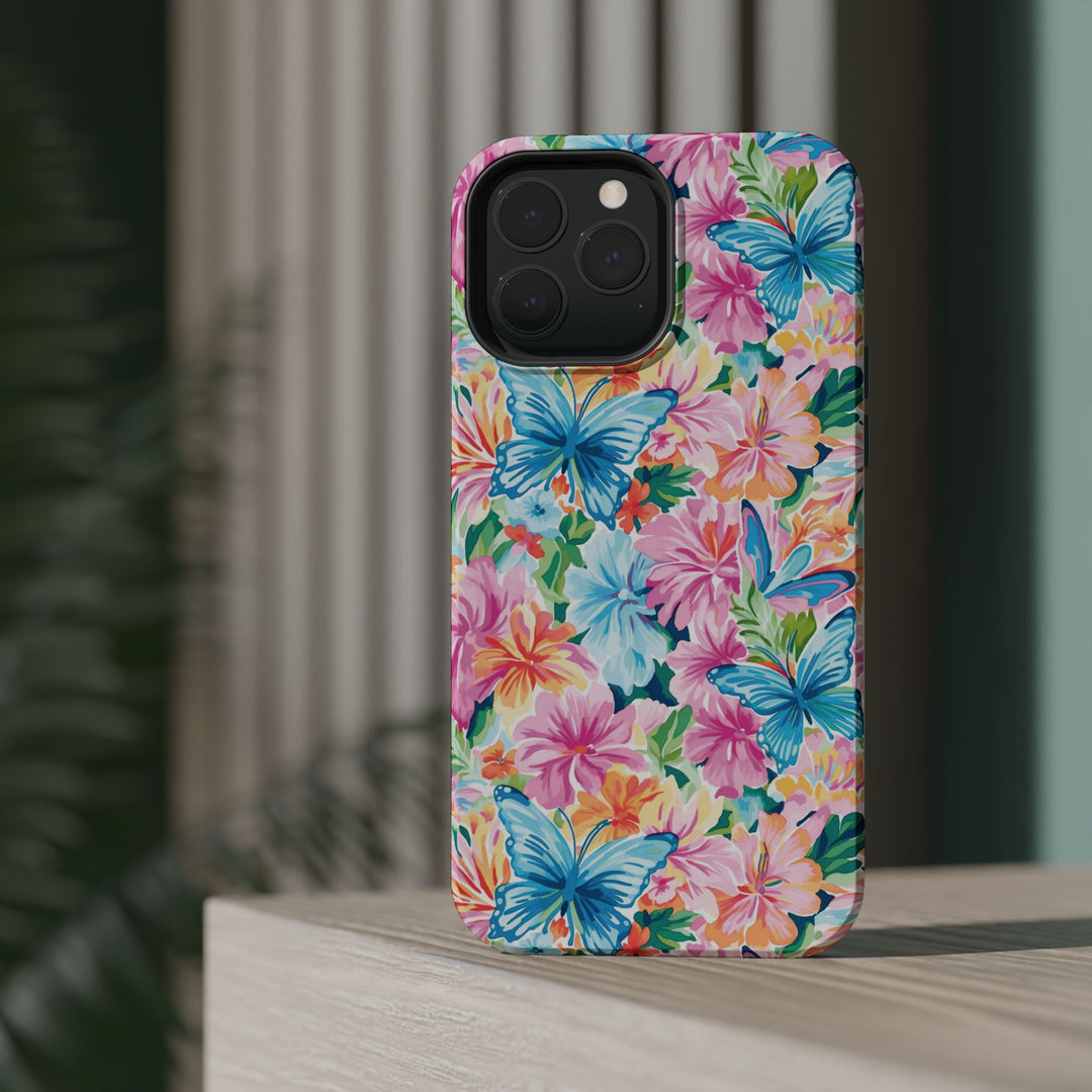 Butterflies Flowers Magsafe Cute Phone Case for Iphone Gift for Her, iPhone 16 Case iPhone 15 Pro Max Case, Iphone 14, Iphone 14 Pro Max, 13, 12 - Studio40ParkLane