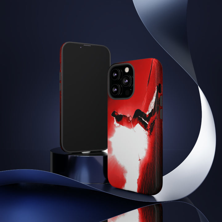 Cute IPhone Case | iPhone 15 Case | iPhone 15 Pro Max Case, Iphone 14 Case, Iphone 14 Pro Max Case IPhone Case for Art Lovers - Red Skier - Studio40ParkLane