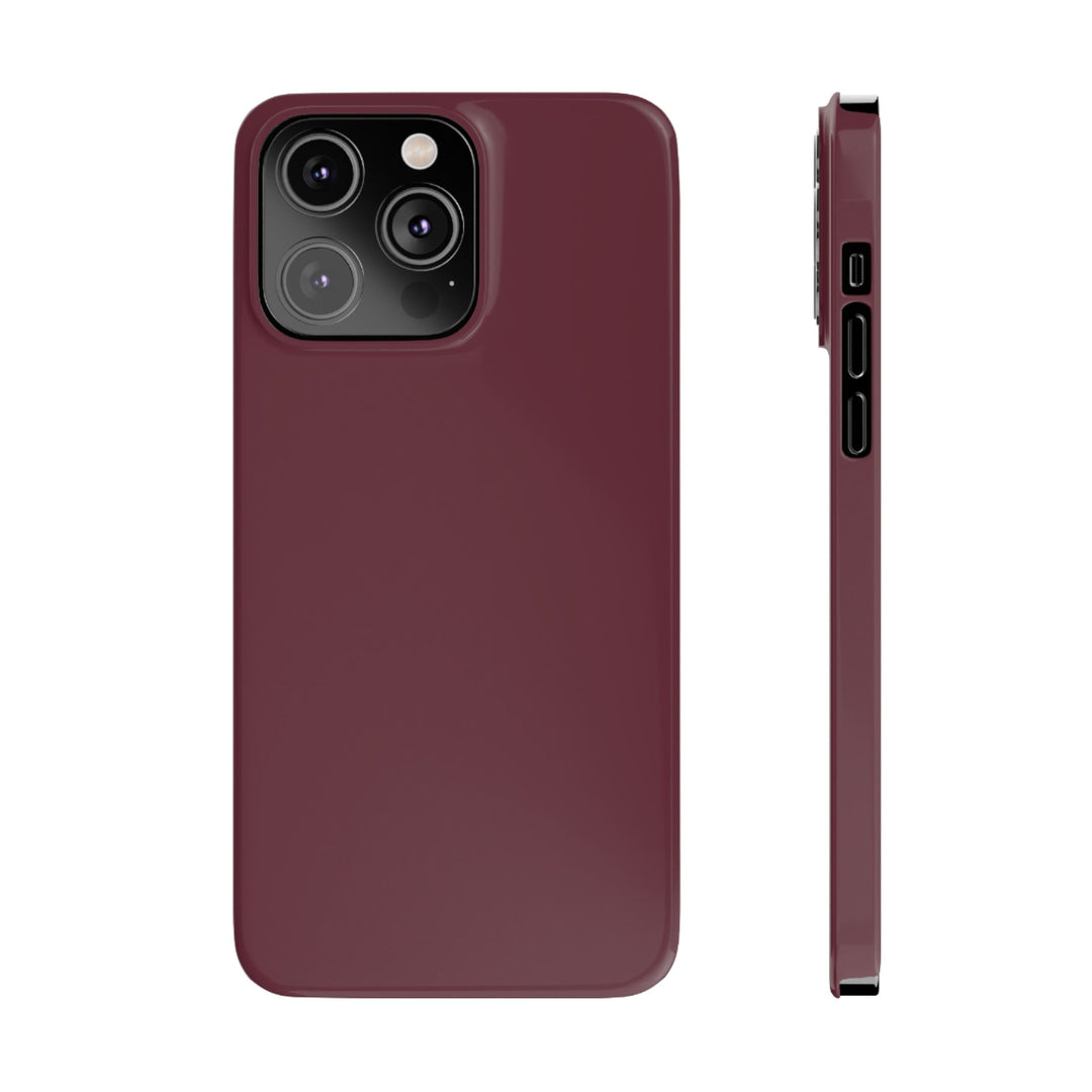Slim Burgundy Maroon Gift for Her Aesthetic Cute Phone Case for Iphone 16 - | iPhone 15 Pro Max Case | iPhone 14 Case 13 12 11 10 9 8 7 - Studio40ParkLane