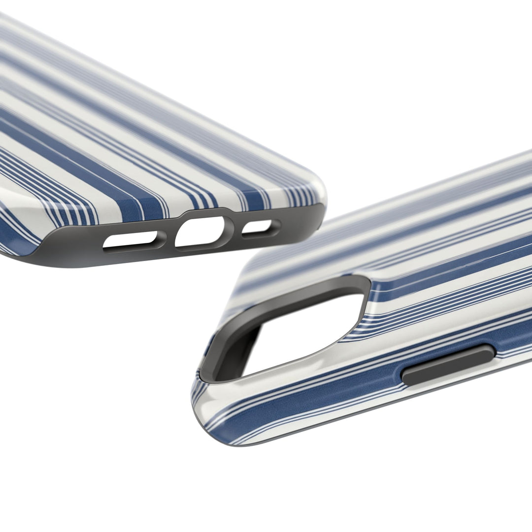 MagSafe Cute Phone Case, Coastal Striped Phone Case for iPhone 17 16 15 14 13 12 Pro Max, Samsung S26 S25 S24 Ultra case - Studio40ParkLane