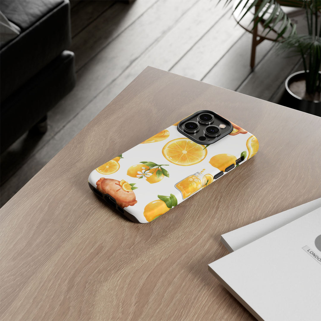Impact Resistant, Lemon Fruit Pie, Cute Phone Cases for Samsung S24, S23, S22, S21, IPhone 15 pro Iphone 14 pro Iphone 13 IPhone 12 Iphone 11 - Studio40ParkLane