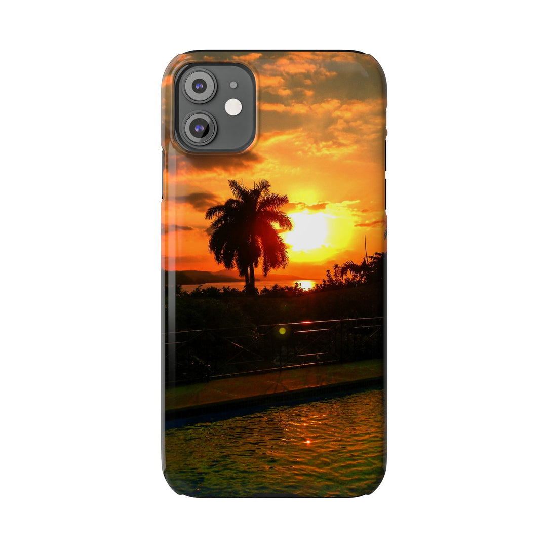 Slim Cute Phone Cases for Iphone - | iPhone 15 Case | iPhone 15 Pro Max Case, Iphone 14 Case, Iphone 14 Pro Max, Iphone 13, Summer Jamaica Sunset - Studio40ParkLane