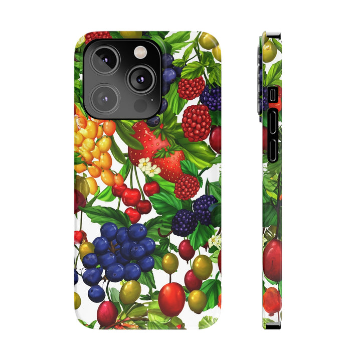 Slim Cute Phone Cases for Iphone - | iPhone 15 Case | iPhone 15 Pro Max Case, Iphone 14 Case, Iphone 14 Pro Max, Iphone 13, Summer Mixed Fruit - Studio40ParkLane