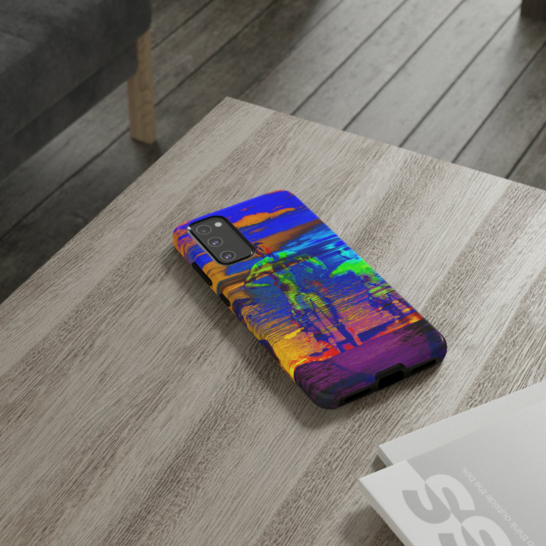 Cute Samsung Phone Case | Aesthetic Samsung Phone Case | Dance Sunset Colorful | Galaxy S23, S22, S21, S20 | Luxury Double Layer | Cool - Studio40ParkLane