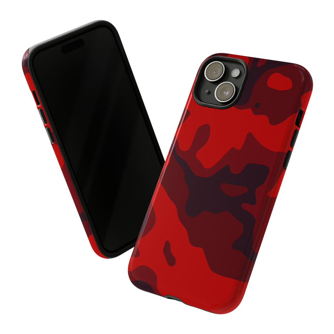 Cute IPhone Case | iPhone 15 Case | iPhone 15 Pro Max Case, Iphone 14 Case, Iphone 14 Pro Max Case IPhone Case for Art Lovers - Red Camo - Studio40ParkLane