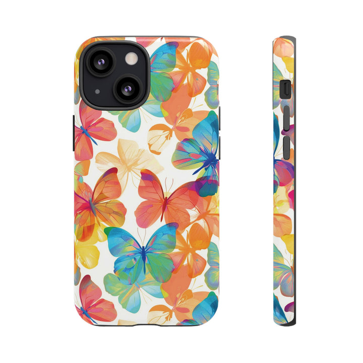 Cute Samsung Case | Cool Iphone Case | Summer Bright Butterflies, Samsung S24, S23, S22, S21, IPhone 15 Case | Iphone 14 Case, Iphone 13 Case - Studio40ParkLane