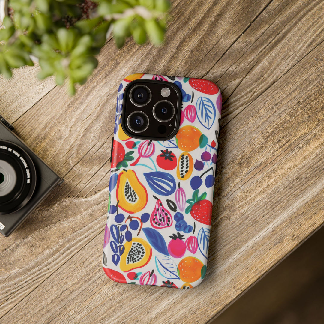 Premium Tough Summer Fruit Collage Gift for Her Cute Phone Cases for Samsung and Iphone, 16, 15, 14, S24, S23, S22, S21, S20, Plus, Ultra, Pro - Studio40ParkLane