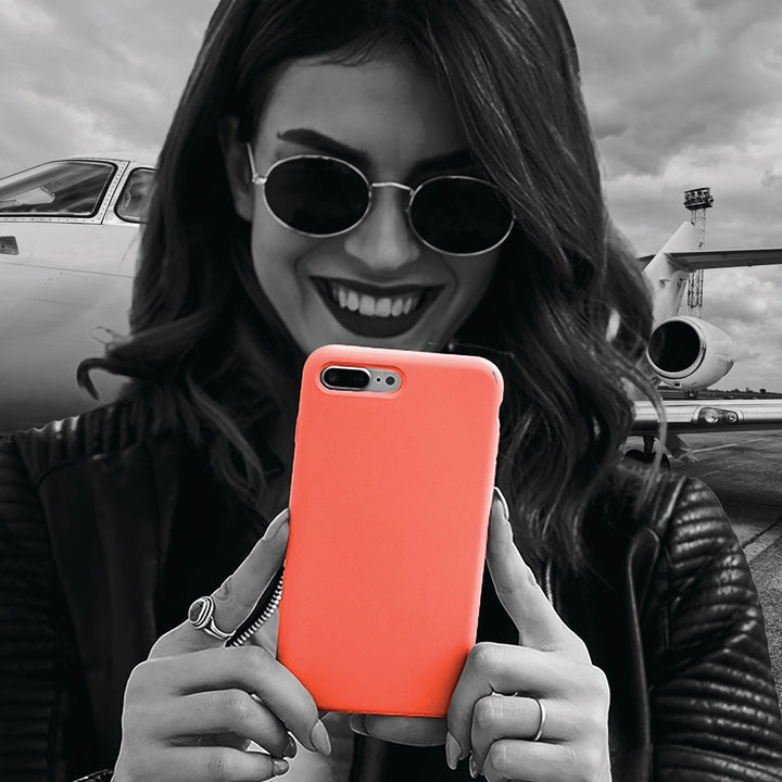 Premium Tough Coral Pink Orange Gift for Her Cute Phone Cases for Samsung S25 S24, S23, S22, S21, Iphone, 16, 15, 14, 13 Pro Max Ultra - Studio40ParkLane