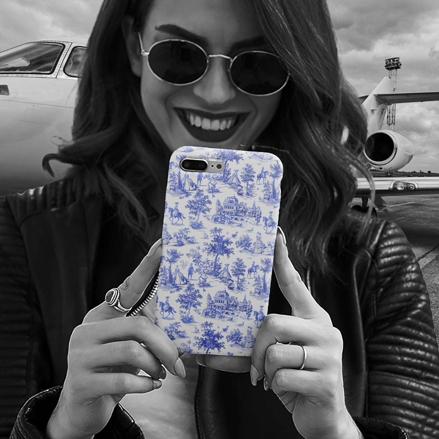 Premium Tough French Toile Gift for Her Cute Phone Cases for Samsung S25 S24, S23, S22, S21, Iphone, 16, 15, 14, 13 Pro Max Ultra - Studio40ParkLane
