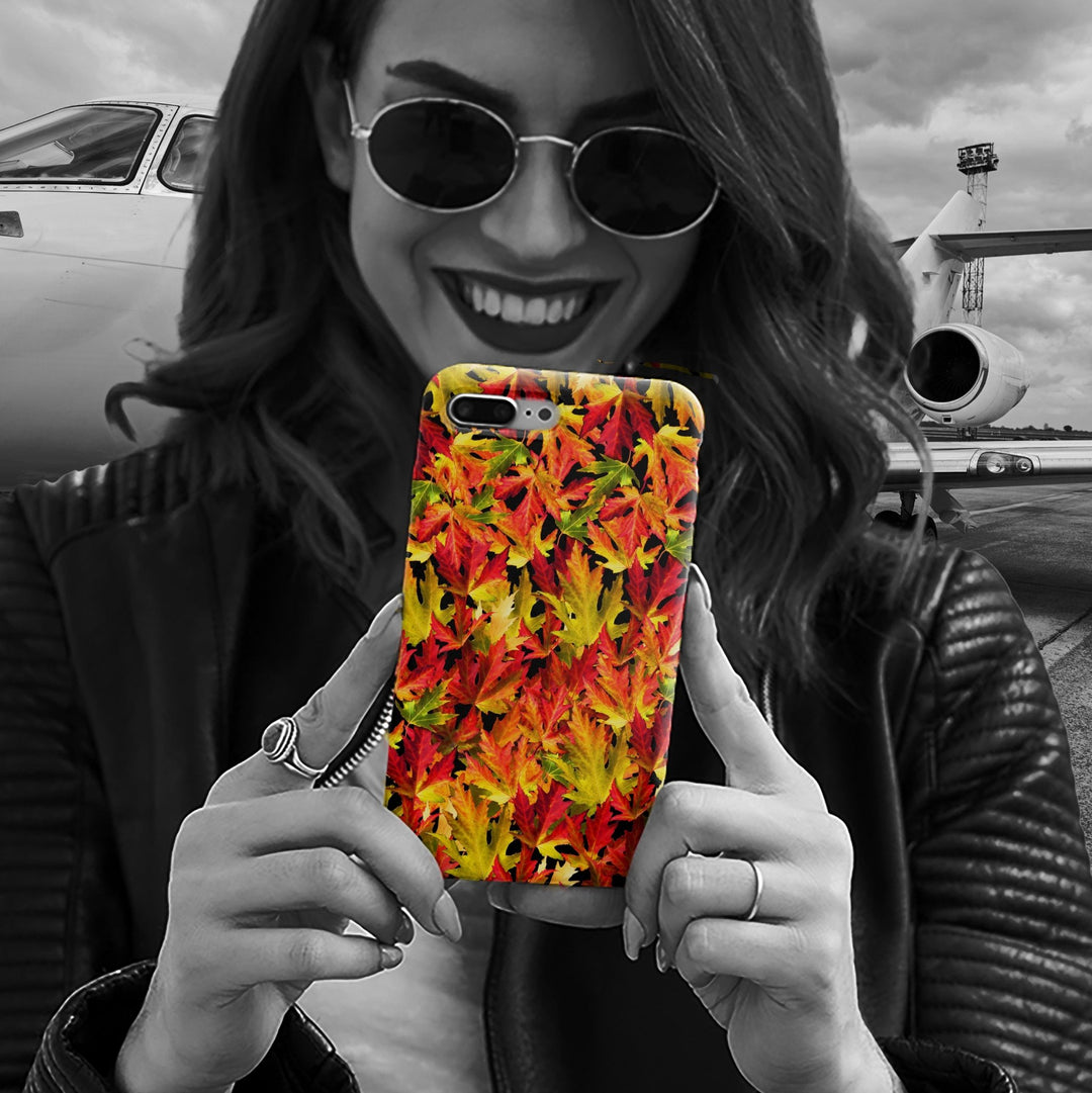 Fall Leaves Impact Resistant, Cute Phone Cases for Samsung S24, S23, S22, S21, IPhone 15 pro Iphone 14 pro Iphone 13 IPhone 12 Iphone 11 - Studio40ParkLane