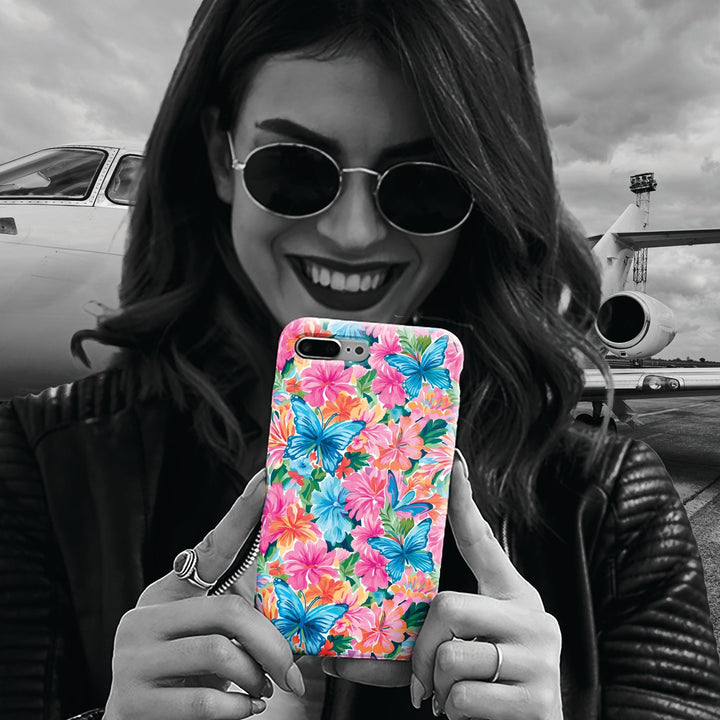 Premium Tough Butterflies Flowers Cute Phone Cases for Samsung S24, S23, S22, S21, S20, Plus and Ultra, Iphone 16 Pro Max,15, 14, 13, 12, 11, 10 - Studio40ParkLane
