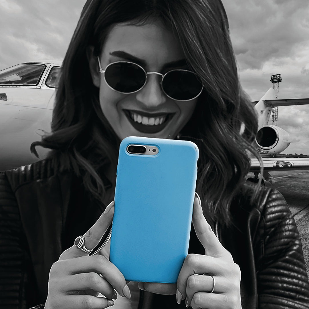 Premium Tough Sky Baby Blue Gift for Her Cute Phone Cases for Samsung S25 S24, S23, S22, S21, Iphone, 16, 15, 14, 13 Pro Max Ultra - Studio40ParkLane