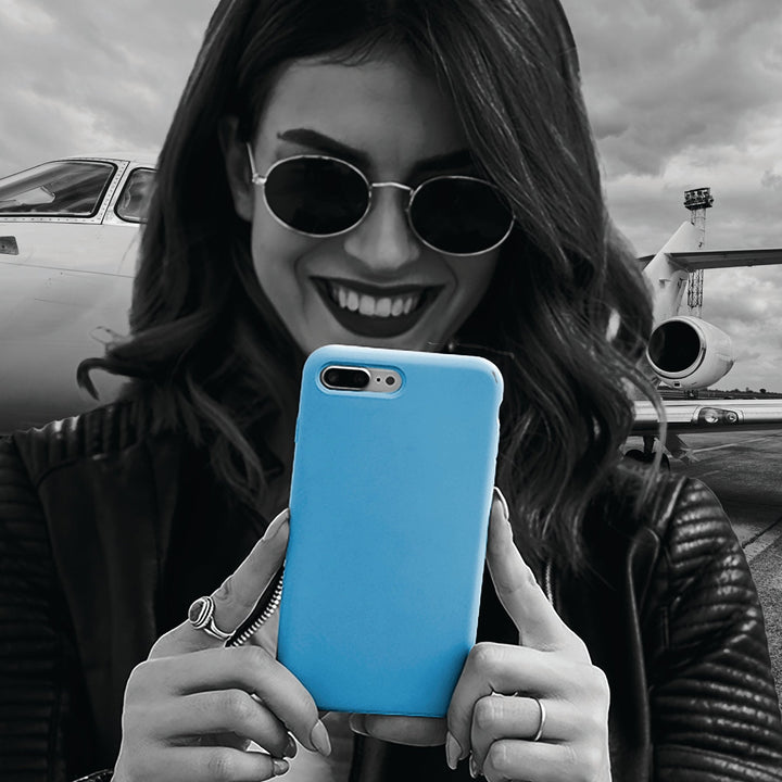 Premium Tough Sky Baby Blue Gift for Her Cute Phone Cases for Samsung S25 S24, S23, S22, S21, Iphone, 16, 15, 14, 13 Pro Max Ultra - Studio40ParkLane