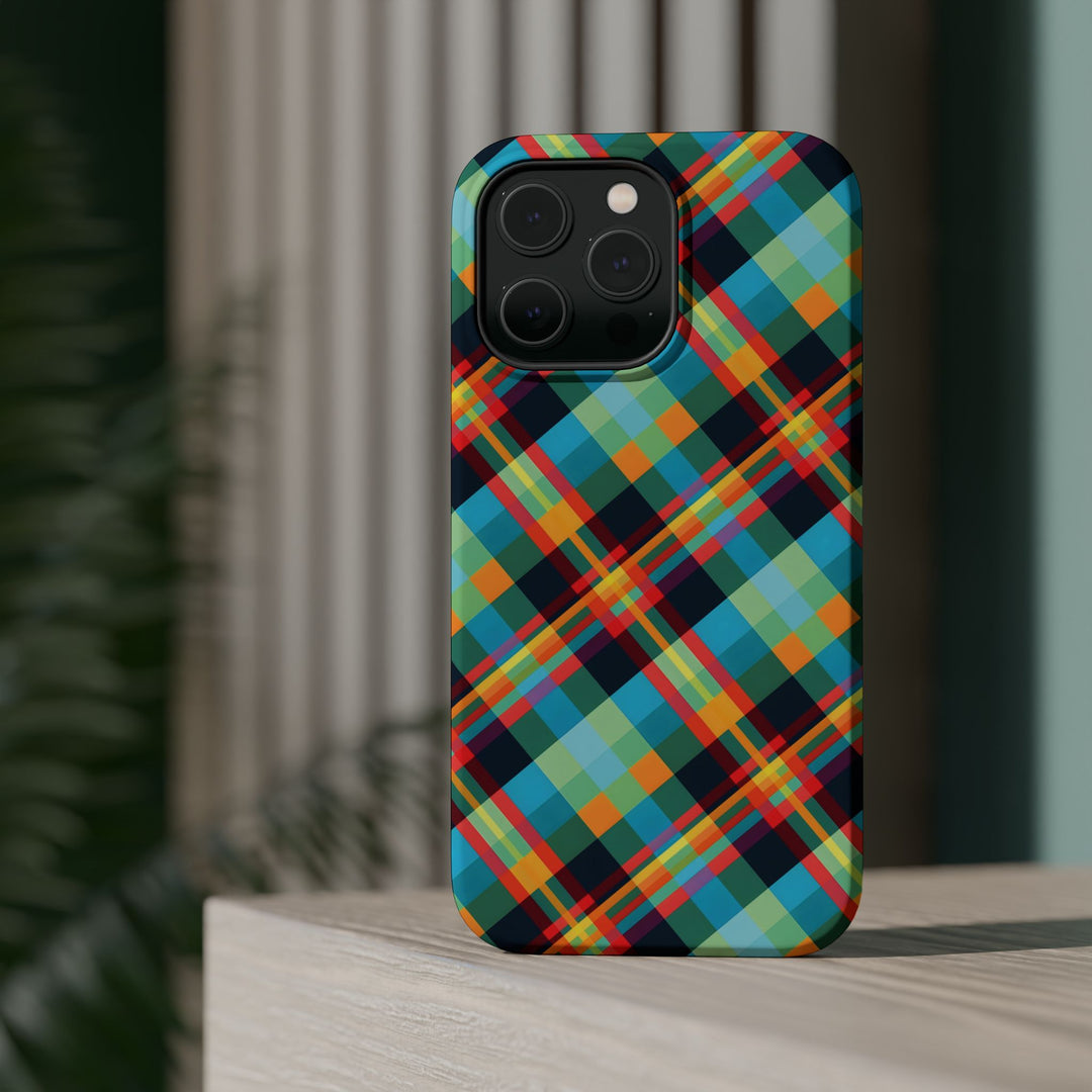 Checkered Plaid Magsafe Gift for Her Cute Phone Case for Iphone, | iPhone 16 | iPhone 15 Pro Max, Iphone 14 Pro Max, 13 12 11 10 9 8 7 - Studio40ParkLane