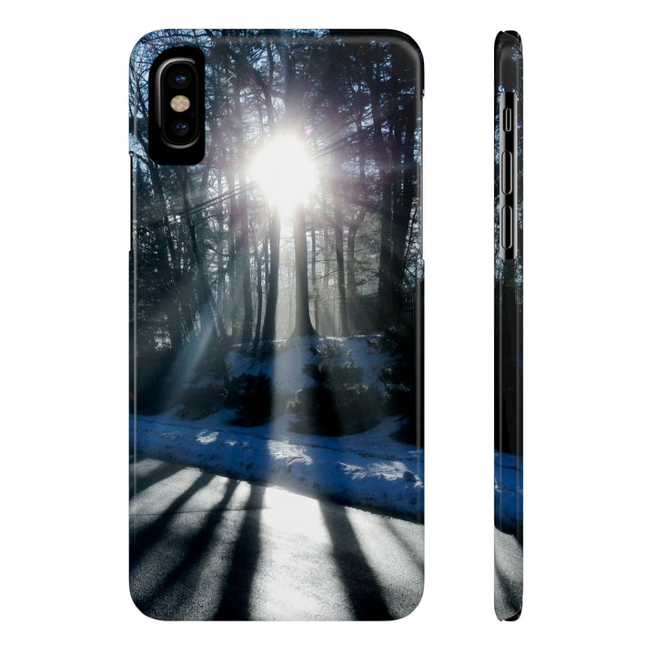 Slim Cute Phone Cases for Iphones - | iPhone 15 Case | iPhone 15 Pro Max Case, Iphone 14 Case, Iphone 14 Pro Max, Iphone 13, Winter Morning Sun - Studio40ParkLane