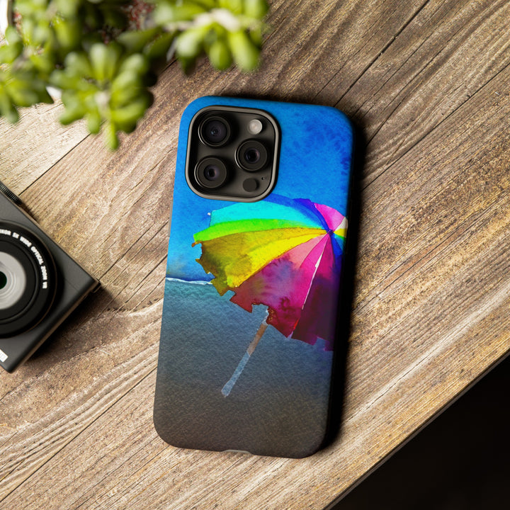 Cute Samsung Case | Cool Iphone Case | Summer Colorful Beach Parasol, Samsung S24, S23, S22, S21, IPhone 15 Case | Iphone 14 Case, Iphone 13 Case - Studio40ParkLane