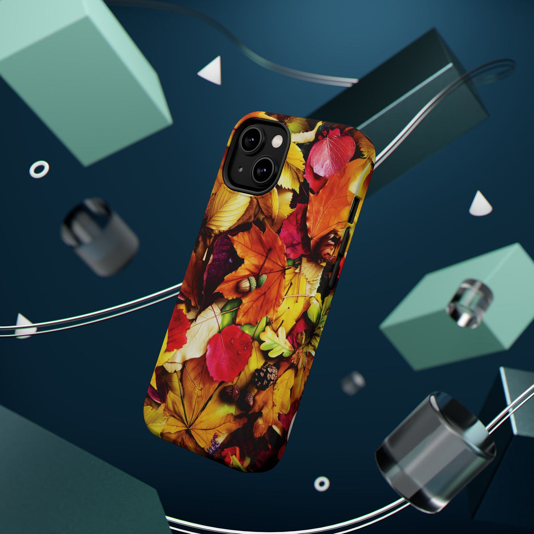 Aesthetic Tough Magsafe Fall Leaves Foliage Phone Case - For iPhone 17 Pro Max iPhone 16 Pro iPhone 15 Iphone 14 Plus 13 Pro 12 11 10 - Studio40ParkLane