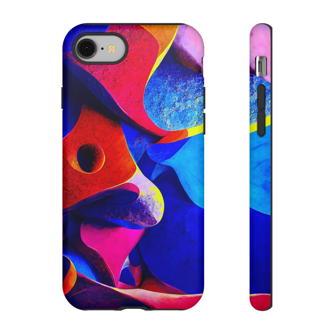 Impact Resistant, Abstract Shapes, Cute Phone Cases for Samsung S24, S23, S22, S21, IPhone 15 pro Iphone 14 pro Iphone 13 IPhone 12 Iphone 11