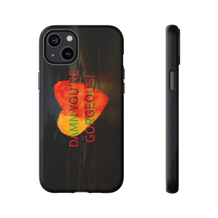 Cute IPhone Case | iPhone 15 Case | iPhone 15 Pro Max Case, Iphone 14 Case, Iphone 14 Pro Max Case IPhone Case for Art Lovers, Heart Sunset - Studio40ParkLane