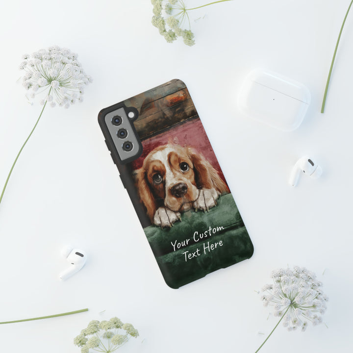 Personalize this Cute Samsung Phone Case | Cocker Spaniel Dog Samsung Phone Case | Galaxy S23, S22, S21, S20 | Customized Samsung Case - Studio40ParkLane