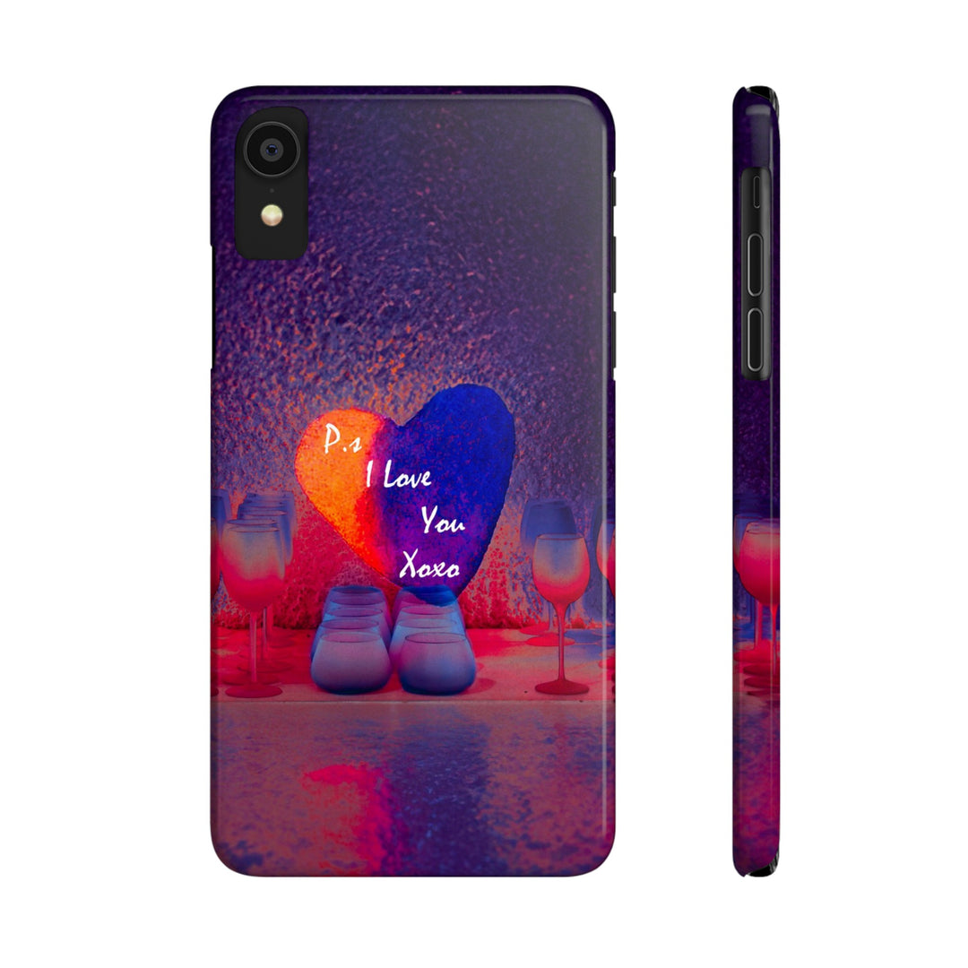 Slim Cute Phone Cases for Iphone - | iPhone 15 Case | iPhone 15 Pro Max Case, Iphone 14 Case, Iphone 14 Pro Max, Iphone 13, PS I Love You Heart - Studio40ParkLane