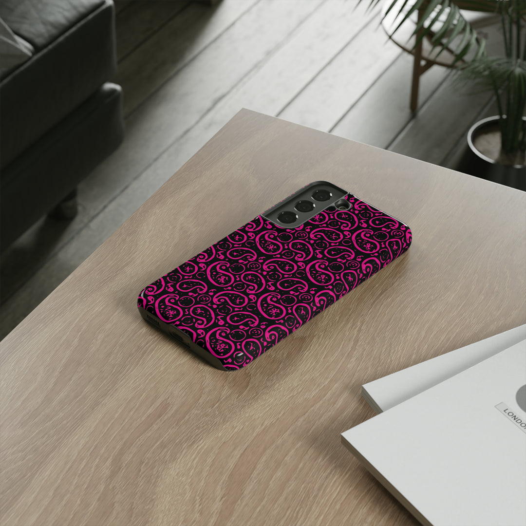 Samsung Galaxy Phone Case | Galaxy S23, S22, S21, S20 | Luxury Case Double Layered | Impact Resistant | Fashionable - Paisley 3 - Studio40ParkLane