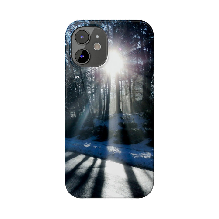 Slim Cute Phone Cases for Iphones - | iPhone 15 Case | iPhone 15 Pro Max Case, Iphone 14 Case, Iphone 14 Pro Max, Iphone 13, Winter Morning Sun - Studio40ParkLane
