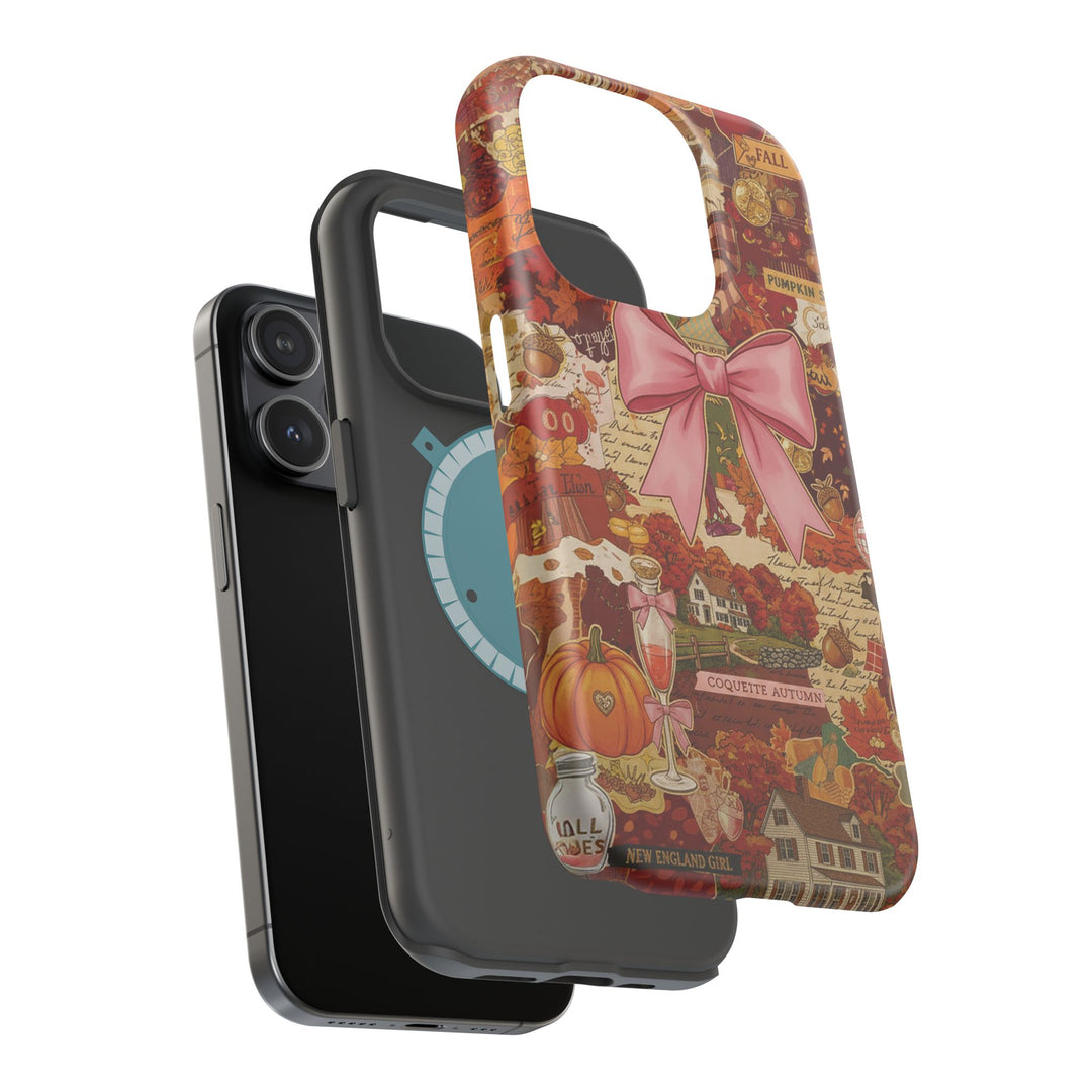 New England Fall Coquette Collage Tough Magsafe Cute Phone Cases for Iphone | iPhone 15 Pro Max Case, Iphone 14, Iphone 14 13 12 11 10 9 8 7 - Studio40ParkLane