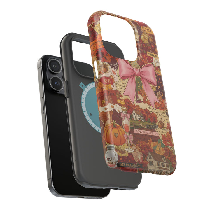 New England Fall Coquette Collage Tough Magsafe Cute Phone Cases for Iphone | iPhone 15 Pro Max Case, Iphone 14, Iphone 14 13 12 11 10 9 8 7 - Studio40ParkLane