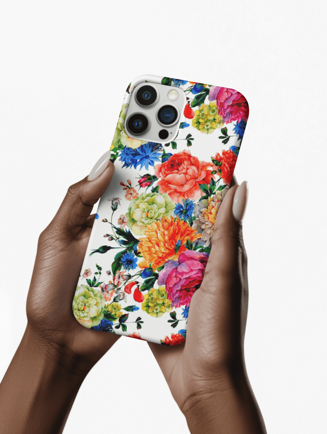 Sleek Snap Colorful Flowers Cute Phone Case for iPhone 16 15 14 13 12 11 X Xs Max Xr Pro Plus Samsung Galaxy S24 S23 S22 S21 S20 Note Ultra - Studio40ParkLane