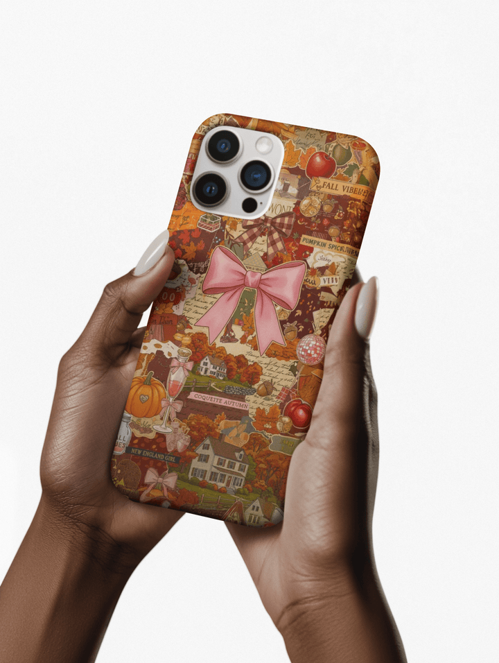 New England fall Coquette Collage Cute Phone Case for Iphone 16 - | iPhone 15 Pro Max Case | iPhone 14 Case Iphone 13 12 11 10 9 8 7 X XS - Studio40ParkLane
