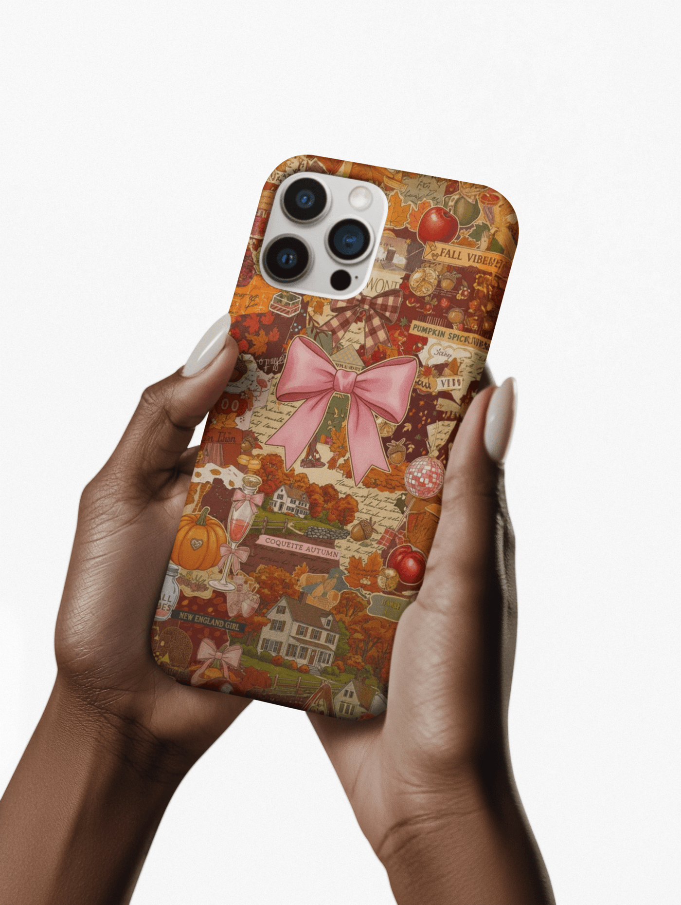 New England fall Coquette Collage Cute Phone Case for Iphone 16 - | iPhone 15 Pro Max Case | iPhone 14 Case Iphone 13 12 11 10 9 8 7 X XS - Studio40ParkLane